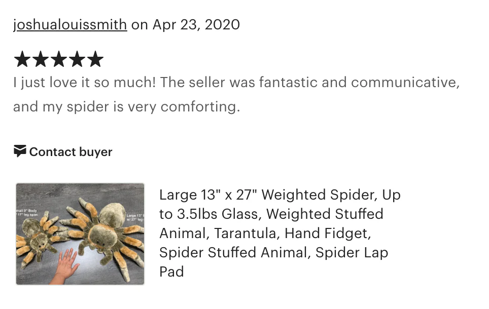 Weighted Tarantula Plush — 13" Body / 24" Leg Span (Up to 4 lbs) - Image 10