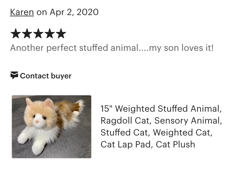 Weighted Ragdoll Cat Plush — 15" (Up to 3 lbs) - Image 7