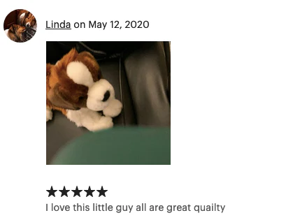 Weighted Saint Bernard Pup – 15" (Up to 3 lbs) - Image 8