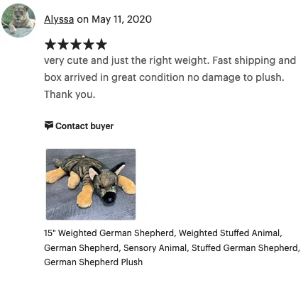 Weighted German Shepherd Pup – 15" (Up to 5 lbs) - Image 7