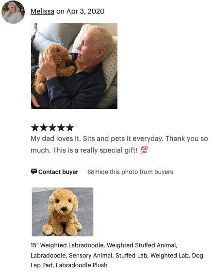 Weighted Labradoodle – 15" (Up to 3 lbs) - Image 10