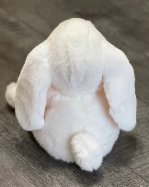 Weighted White Bunny —16" Calming Lap Rabbit Plush - Image 3