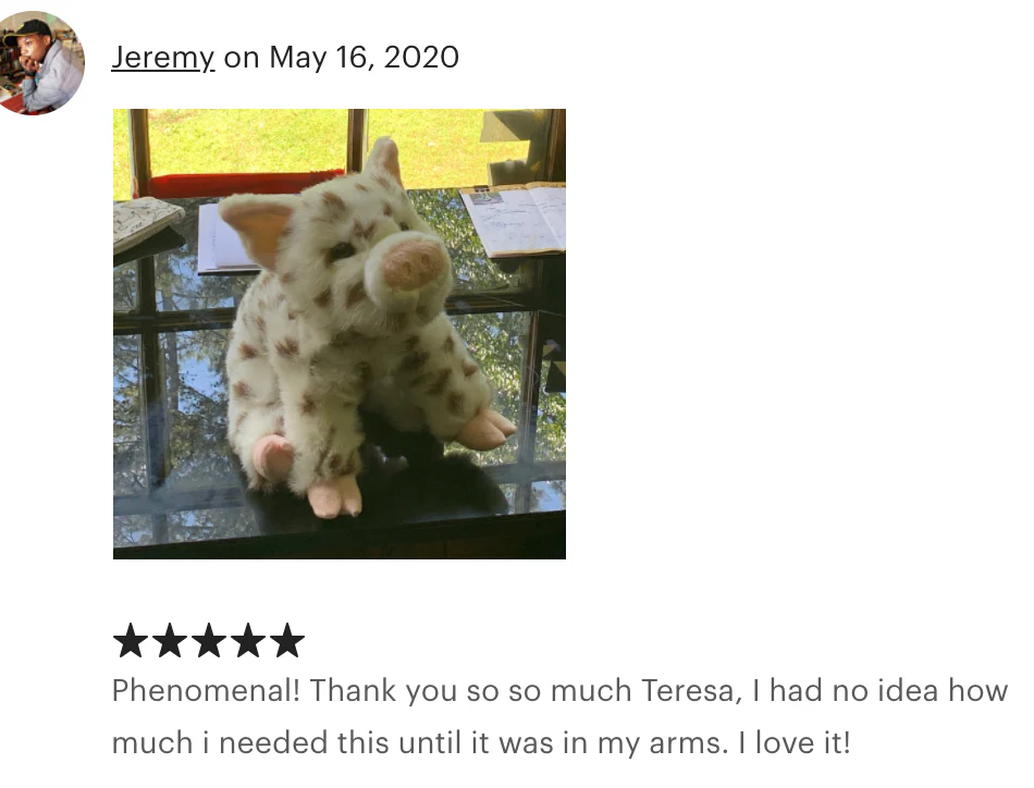 Weighted Spotted Pig Plush — 17" Chubby Cuddles (Up to 5 lbs) - Image 10