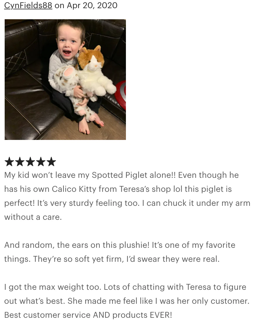 Weighted Spotted Pig Plush — 17" Chubby Cuddles (Up to 5 lbs) - Image 11