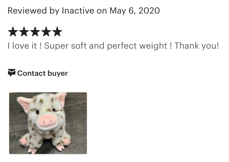 Weighted Spotted Pig Plush — 17" Chubby Cuddles (Up to 5 lbs) - Image 13