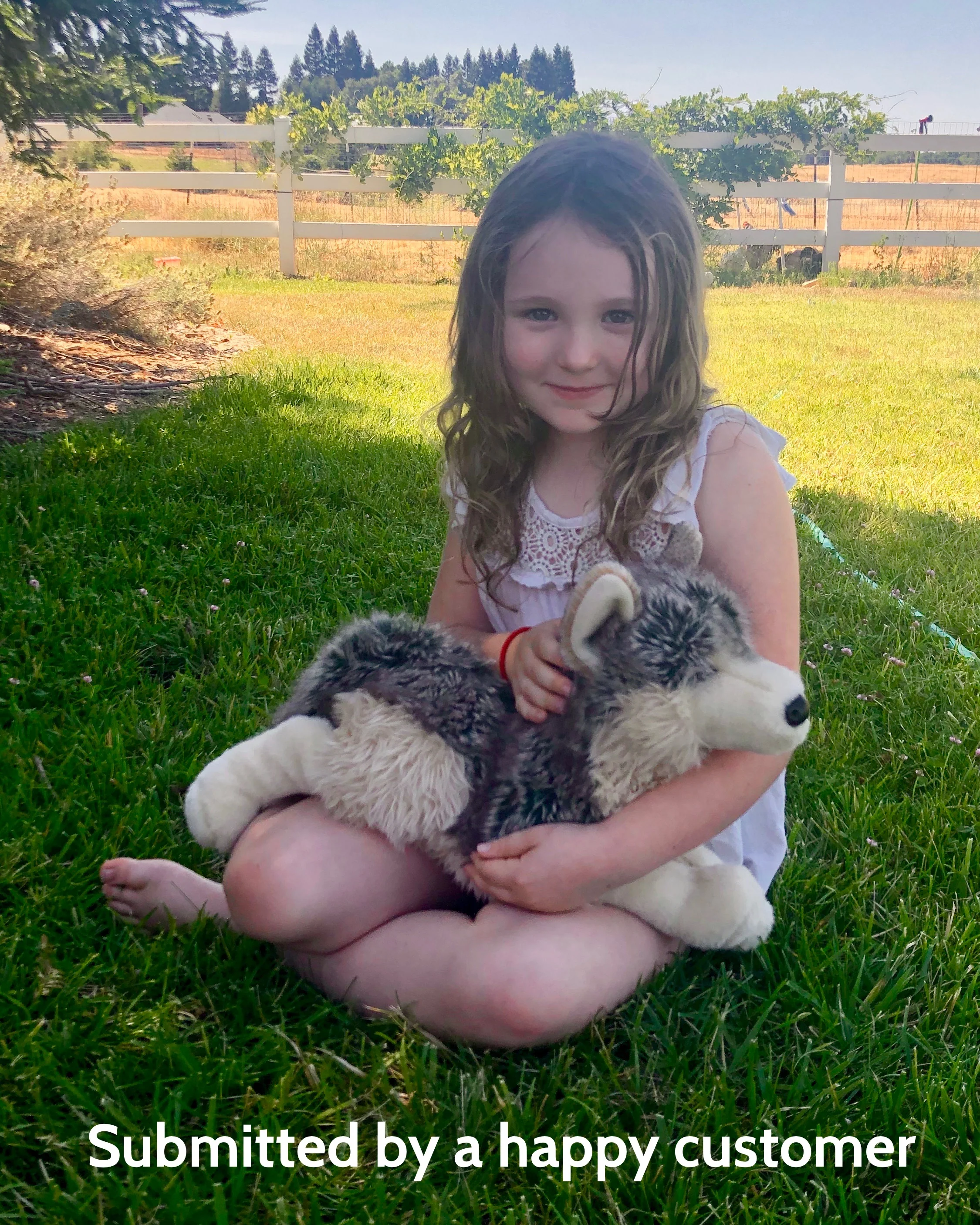 Weighted Gray Wolf Plush — 18" Lifelike & Cuddly (Up to 5 lbs) - Image 9