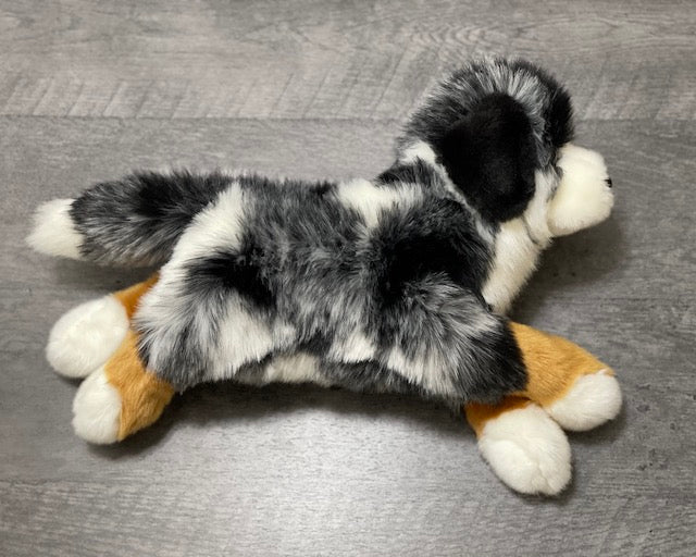 Weighted Australian Shepherd Plush — 19" Laying Dog (up to 5 lbs) - Image 4