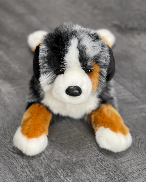 Weighted Australian Shepherd Plush — 19" Laying Dog (up to 5 lbs) - Image 5