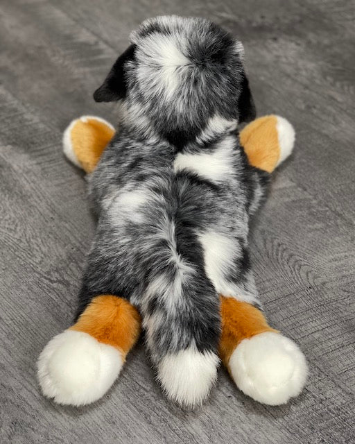 Weighted Australian Shepherd Plush — 19" Laying Dog (up to 5 lbs) - Image 6
