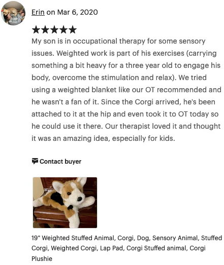 19" Weighted Corgi Plush (Up to 6 lbs) - Image 8