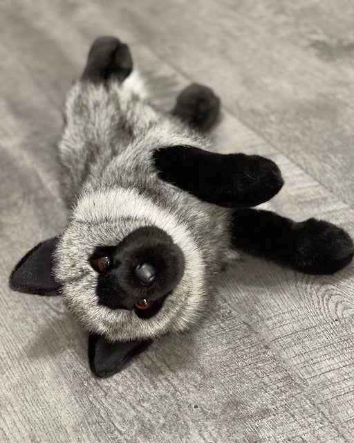 Weighted Gray Fox Plush — 19" Laying, Lifelike Lap Companion (4 lbs) - Image 7