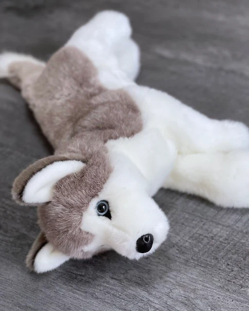 Weighted Husky – 19" Laying Plush Dog (Up to 5 lbs) - Image 3