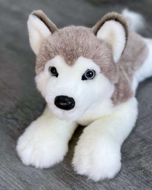 Weighted Husky – 19" Laying Plush Dog (Up to 5 lbs) - Image 4
