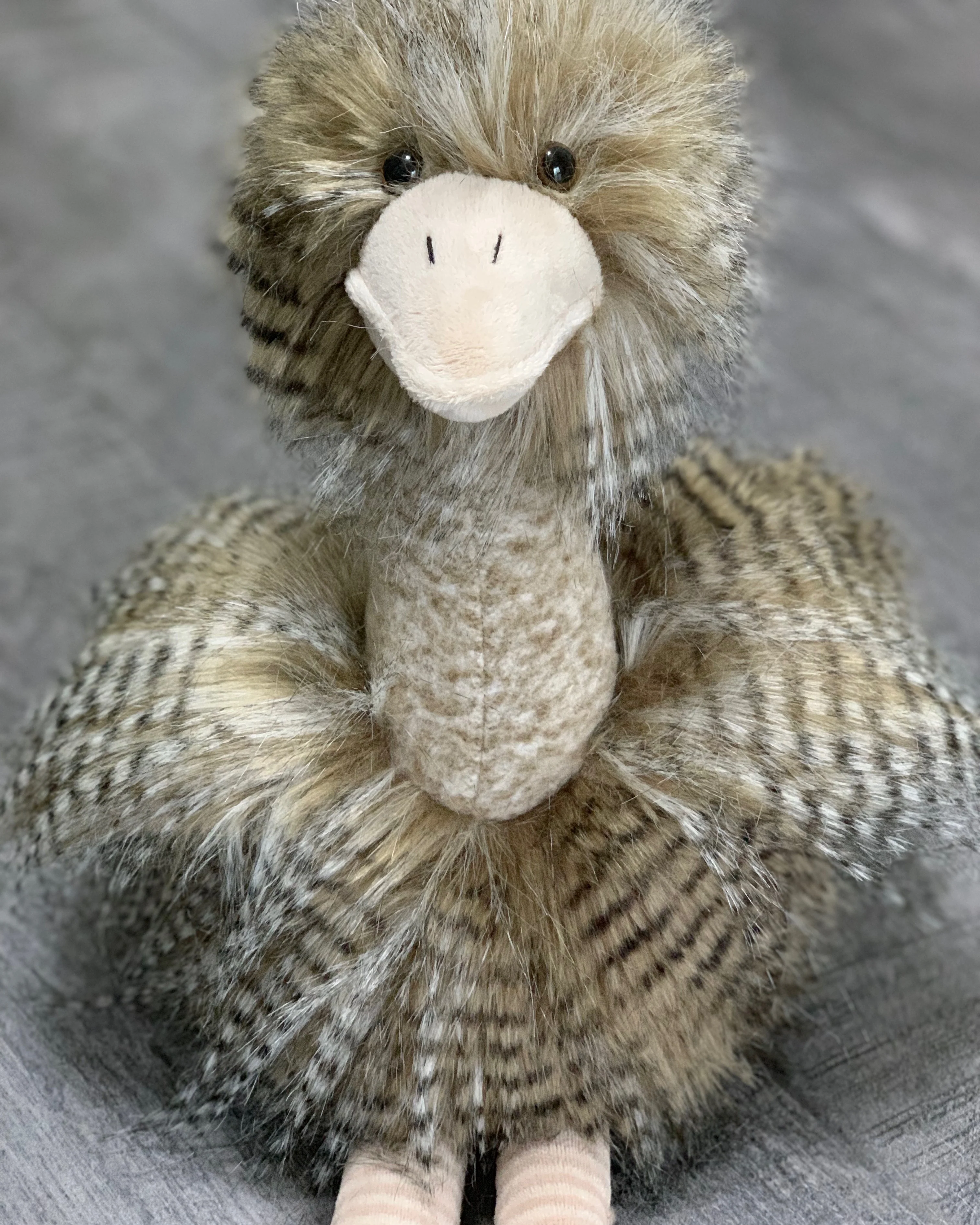 Weighted Ostrich Plush – 19" Feathery Lap Buddy (Up to 5 lbs) - Image 3