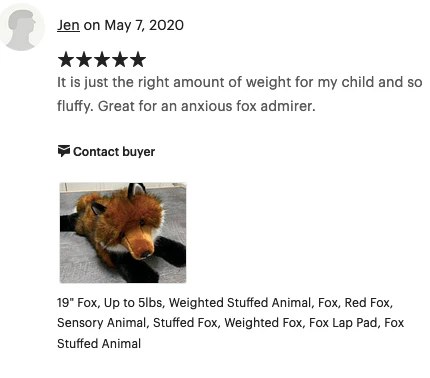 Weighted Red Fox Plush — 19" Laying, Lifelike Lap Companion - Image 10