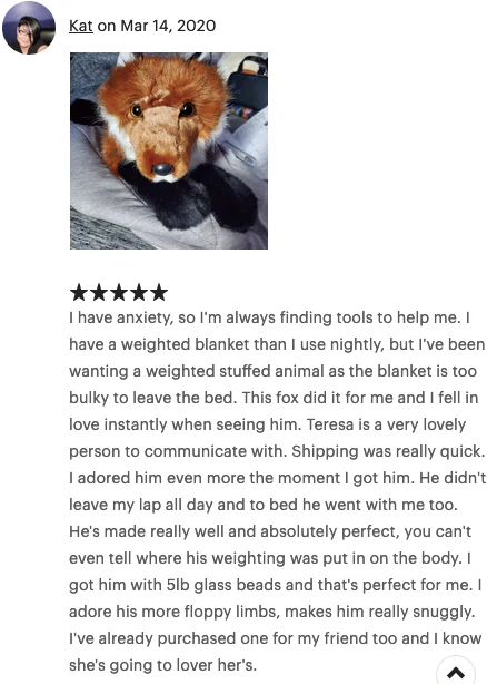 Weighted Red Fox Plush — 19" Laying, Lifelike Lap Companion - Image 15