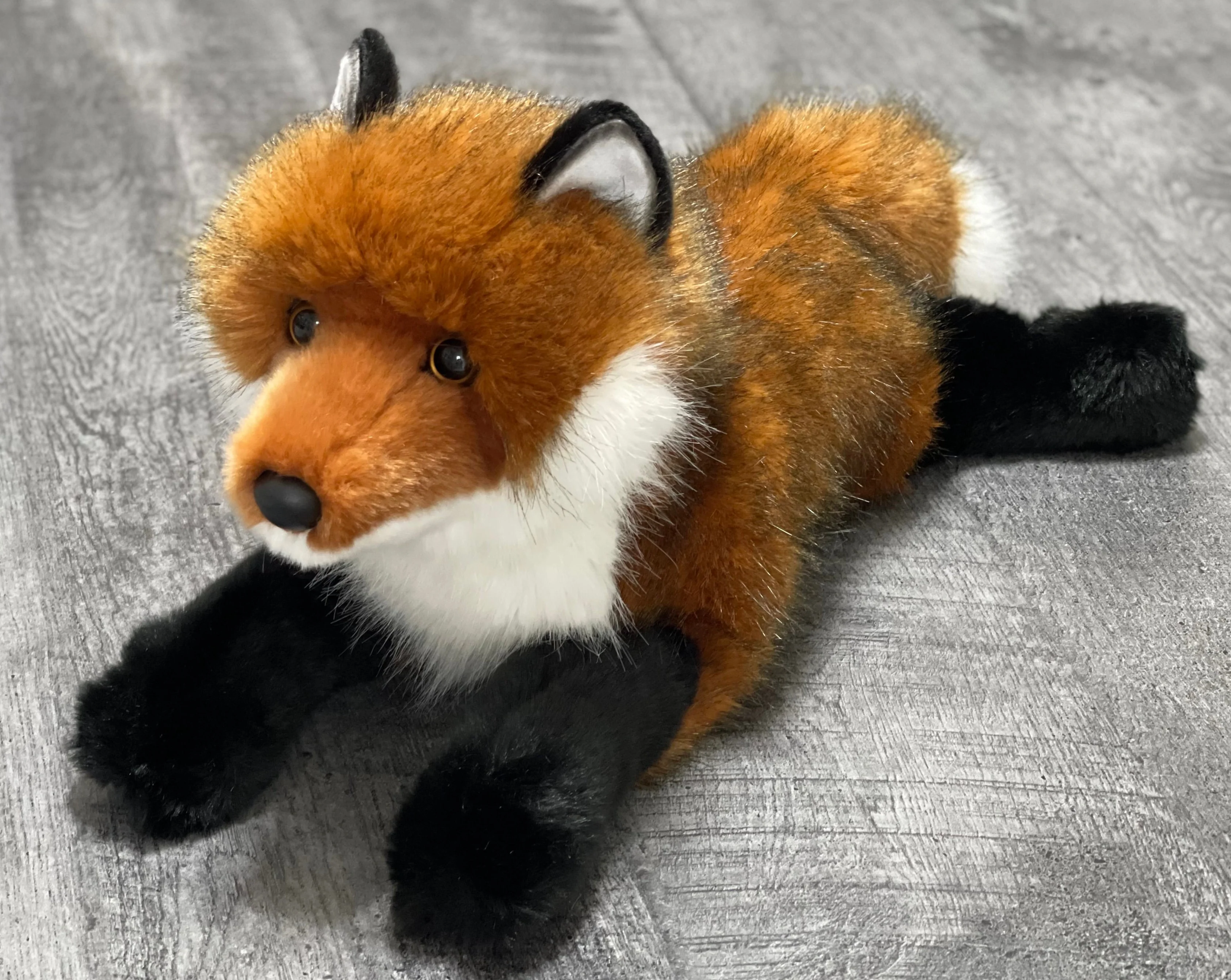 Weighted Red Fox Plush — 19" Laying, Lifelike Lap Companion - Image 3