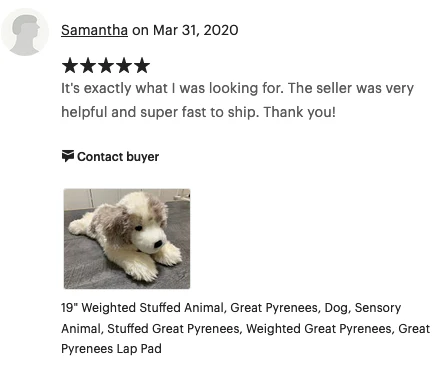 19-inch Weighted Great Pyrenees, up to 5lbs - Image 10