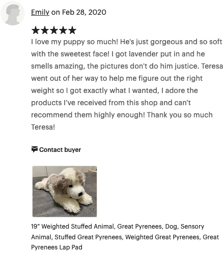 19-inch Weighted Great Pyrenees, up to 5lbs - Image 12