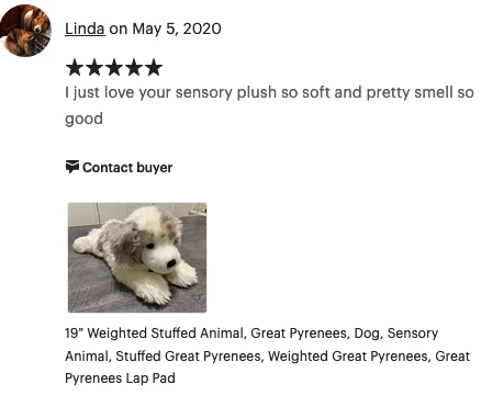 19-inch Weighted Great Pyrenees, up to 5lbs - Image 9