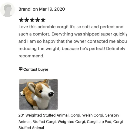 Weighted Corgi Plush — 20" Lifelike Pup (Up to 7lbs) - Image 13
