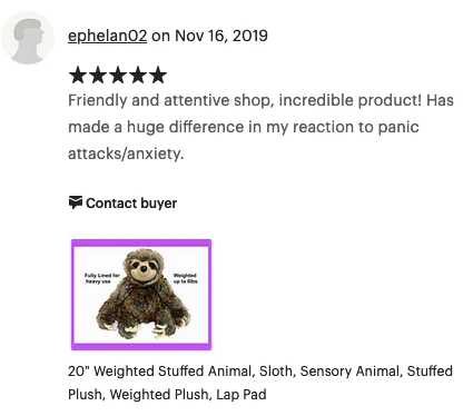 Weighted Sloth Plush — 20" Soft Big Hugs (Up to 8 lbs) 14” sitting - Image 13