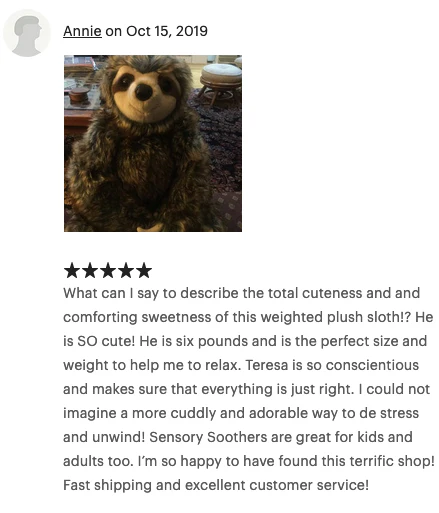 Weighted Sloth Plush — 20" Soft Big Hugs (Up to 8 lbs) 14” sitting - Image 21