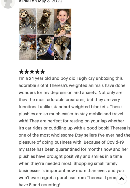 Weighted Sloth Plush — 20" Soft Big Hugs (Up to 8 lbs) 14” sitting - Image 23