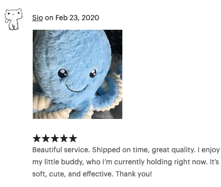 20-inch Weighted Octopus, up to 3lbs, White - Image 3