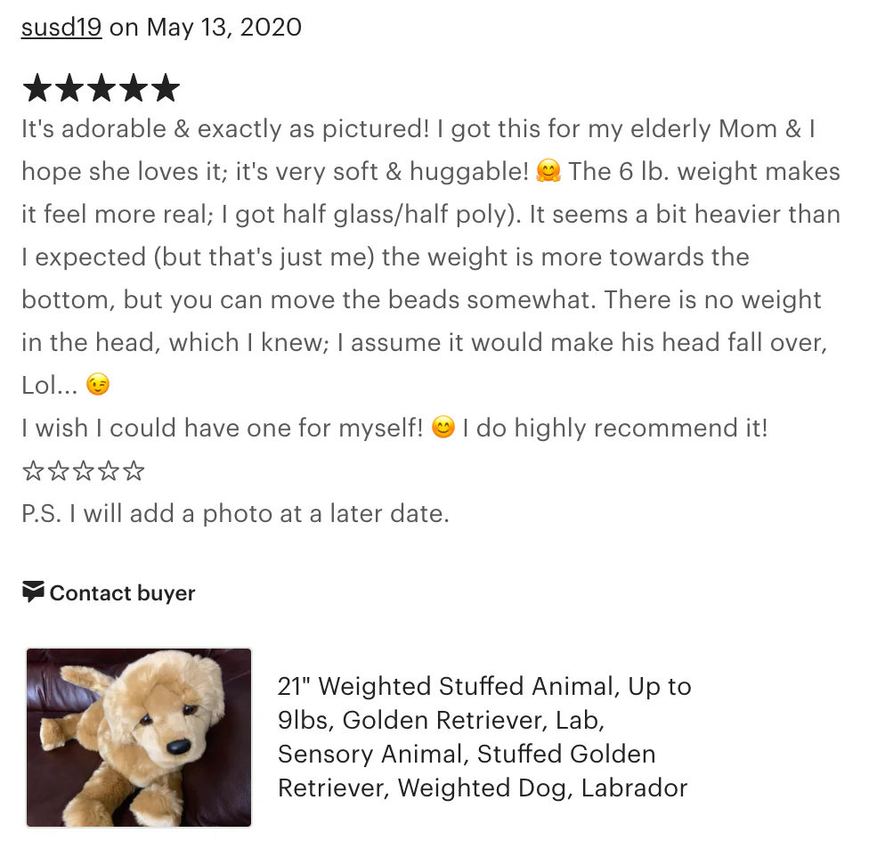 Weighted Golden Retriever Plush — 23" Ultra-Soft, Floppy Dog (Up to 9 lb) - Image 9