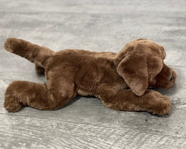 Weighted Plush Dog — 22" Springer - Labrador Mix, Chocolate Lab (Up to 7 lbs) - Image 3