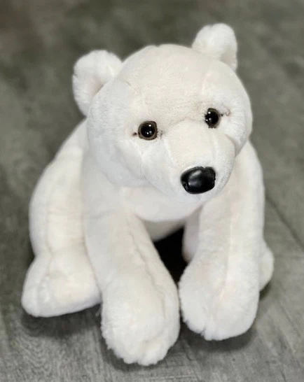Weighted Polar Bear Plush (Laying) – 22", 6–7 lbs - Image 3