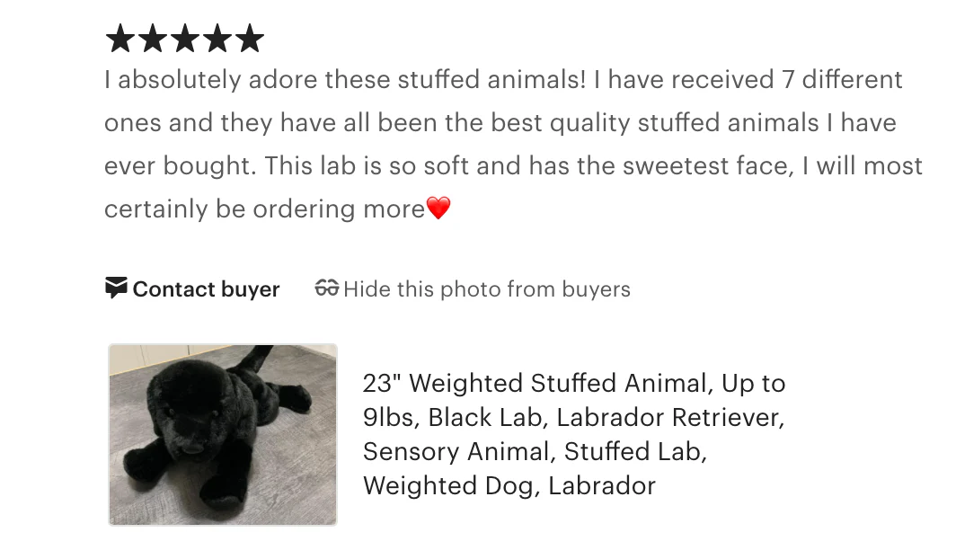 Weighted Black Lab Plush — 23" Ultra-Soft, Floppy Dog (Up to 9 lbs) - Image 8