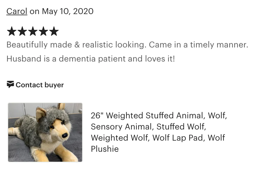 Weighted Wolf Plush — 26" (21" body), Ultra-Plush & Hug-Weighted - Image 17