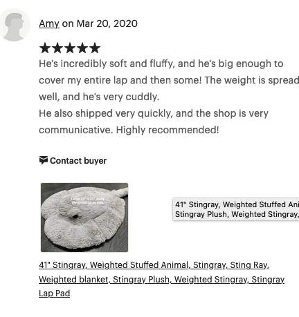 40-inch Weighted Stingray, up to 10lbs - Image 12