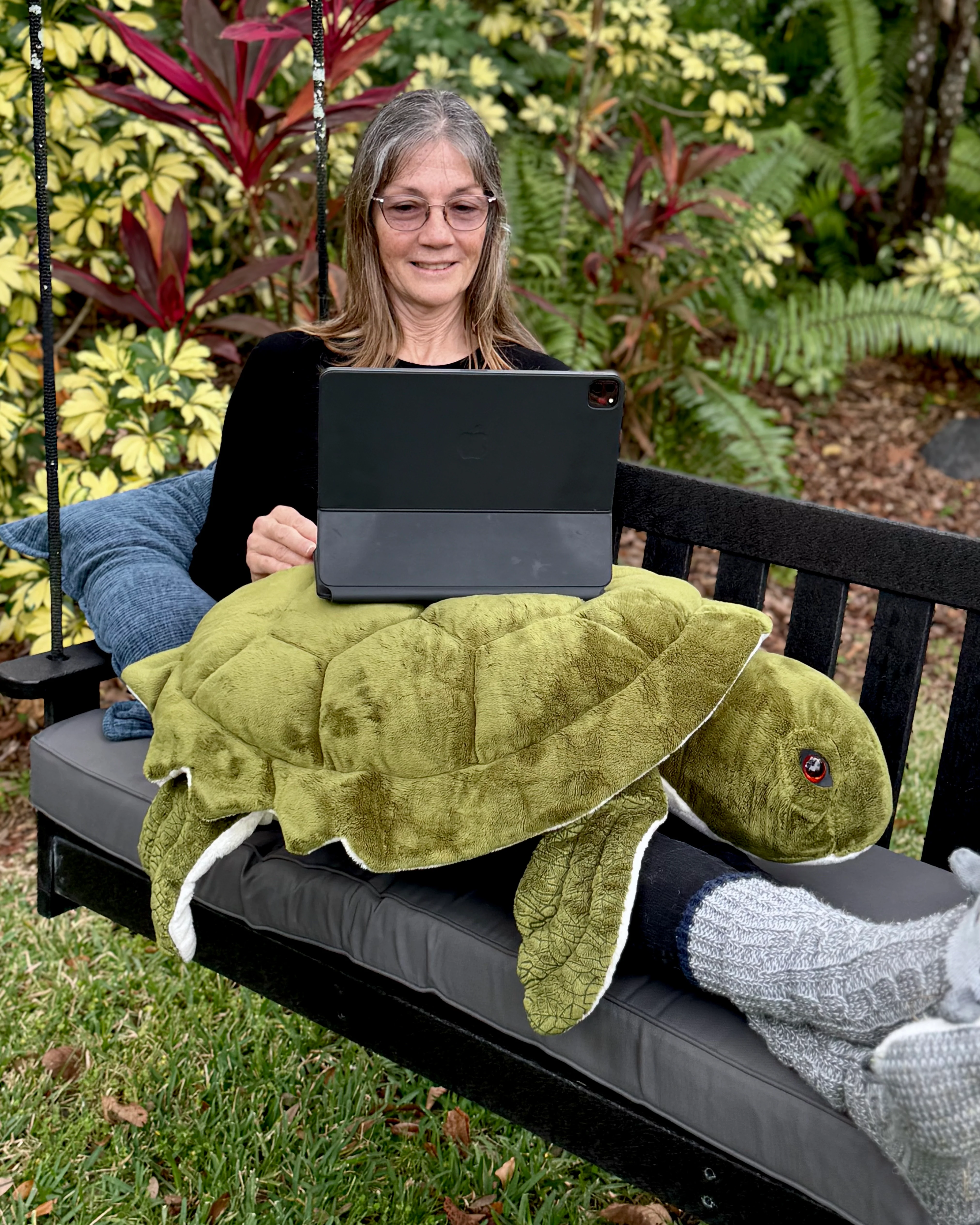 Weighted Sea Turtle Plush – 36" Jumbo (Up to 18lbs) - Image 3