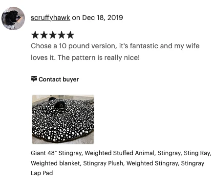 Jumbo Weighted Stingray Plush – 29" × 28" Body (Up to 16 lbs) - Image 8