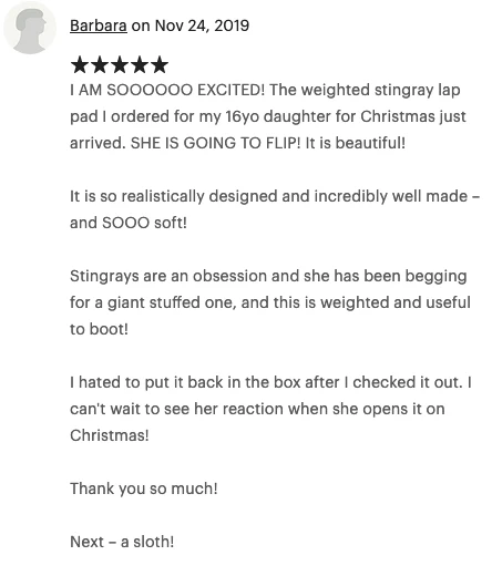 Jumbo Weighted Stingray Plush – 29" × 28" Body (Up to 16 lbs) - Image 9