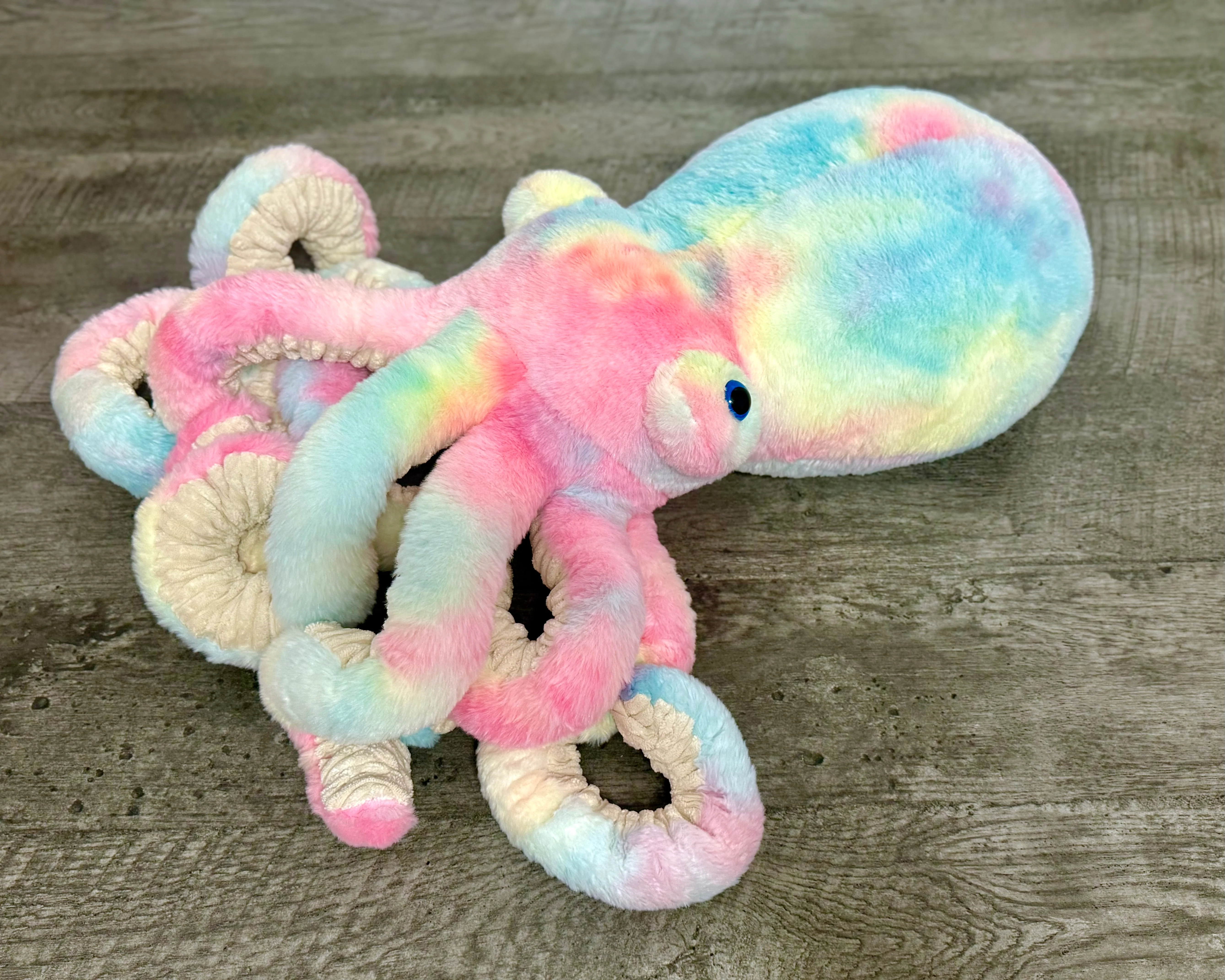 Giant Weighted Octopus – Cotton Candy (Pink/Blue/Yellow) Custom 8–12 lbs - Image 4