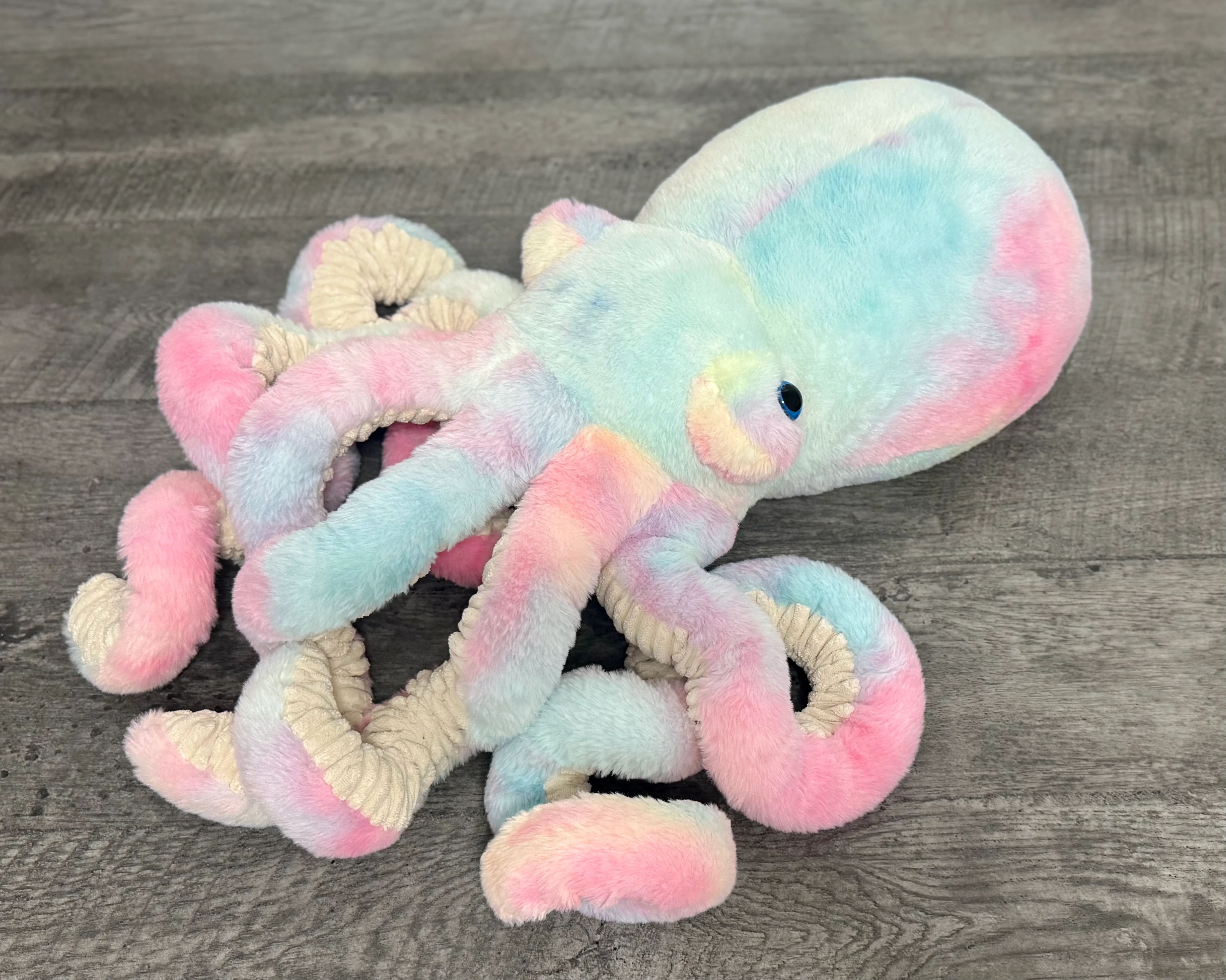 Giant Weighted Octopus – Cotton Candy (Pink/Blue/Yellow) Custom 8–12 lbs - Image 5