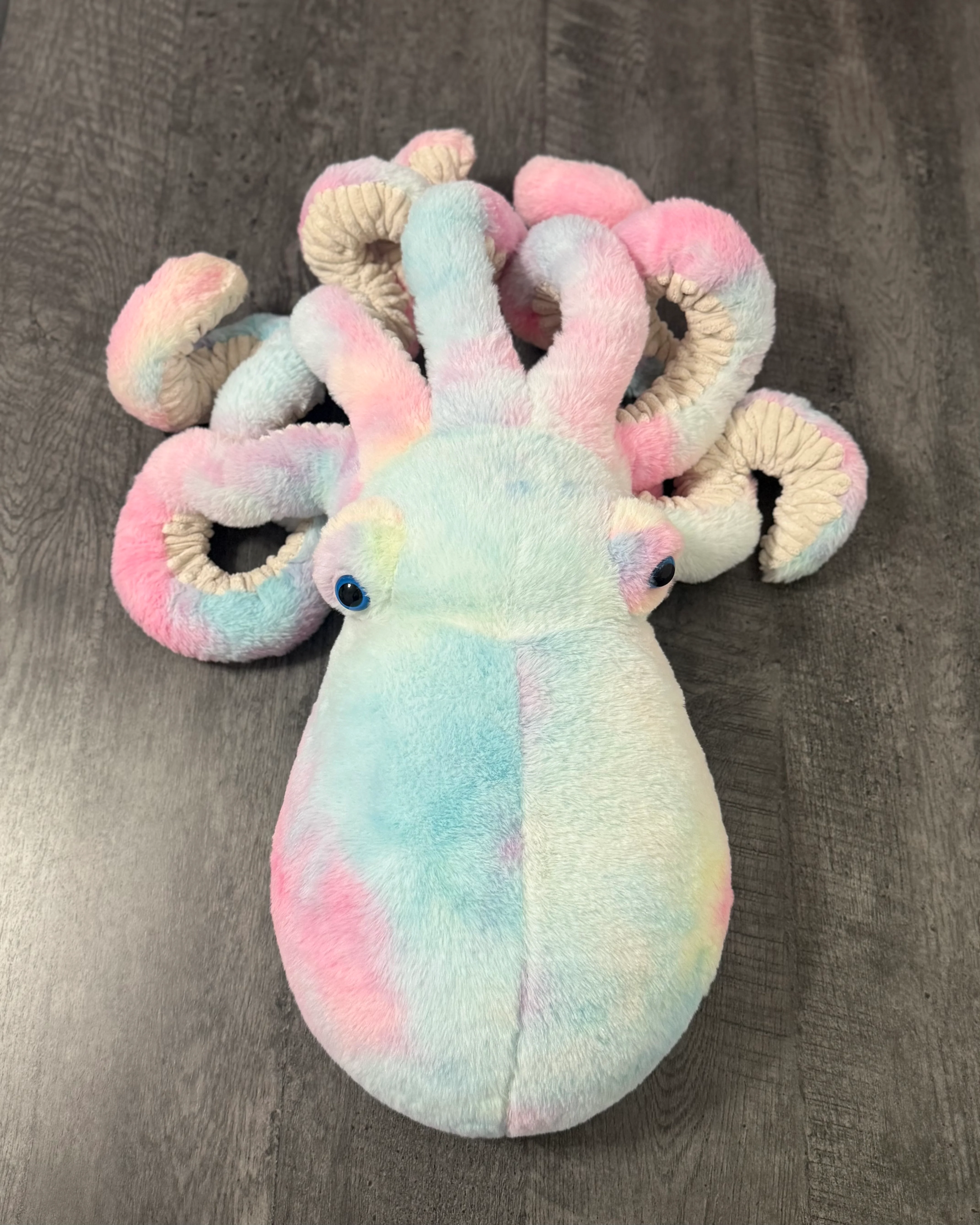 Giant Weighted Octopus – Cotton Candy (Pink/Blue/Yellow) Custom 8–12 lbs - Image 7