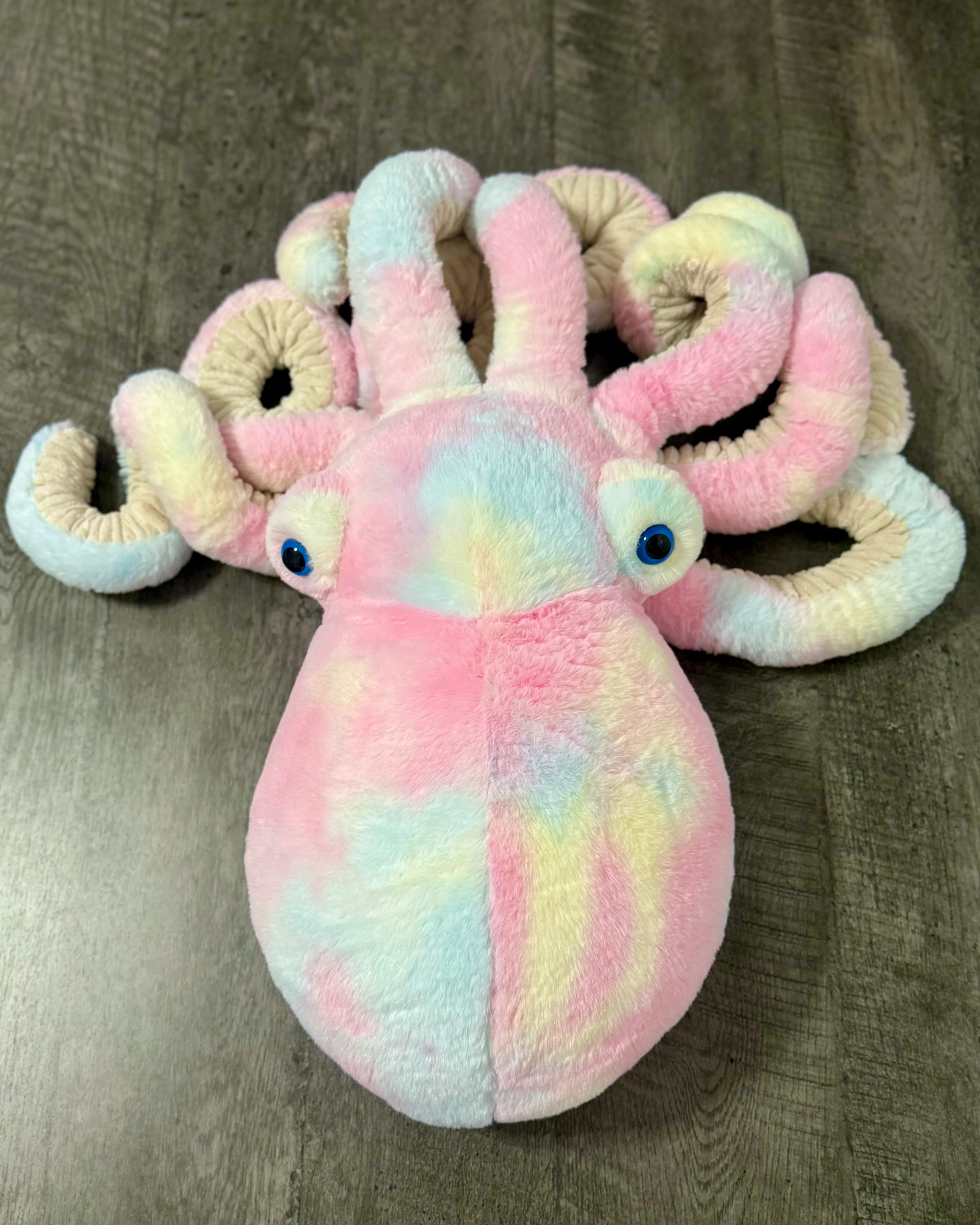 Giant Weighted Octopus – Cotton Candy (Pink/Blue/Yellow) Custom 8–12 lbs - Image 8