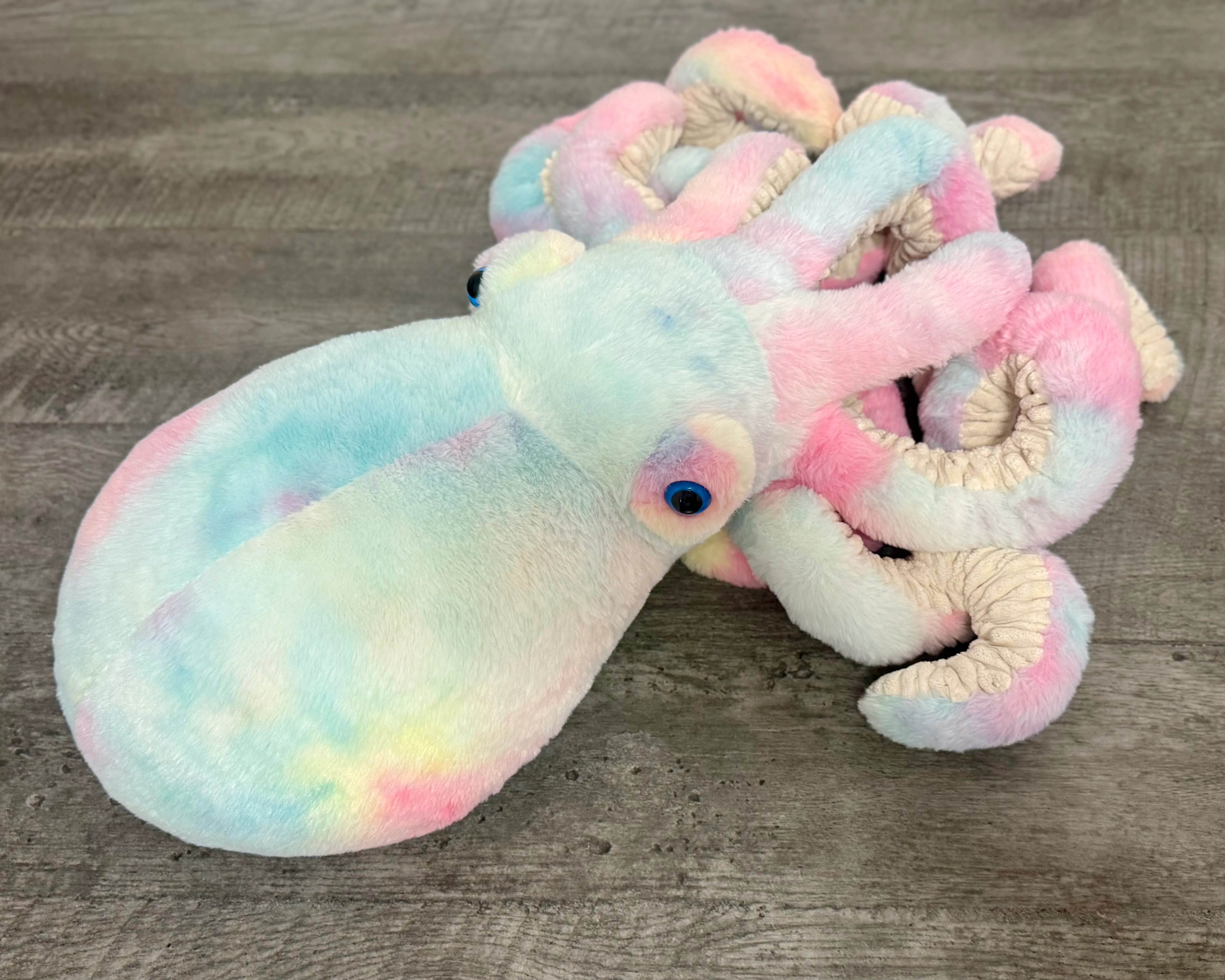 Giant Weighted Octopus – Cotton Candy (Pink/Blue/Yellow) Custom 8–12 lbs - Image 9