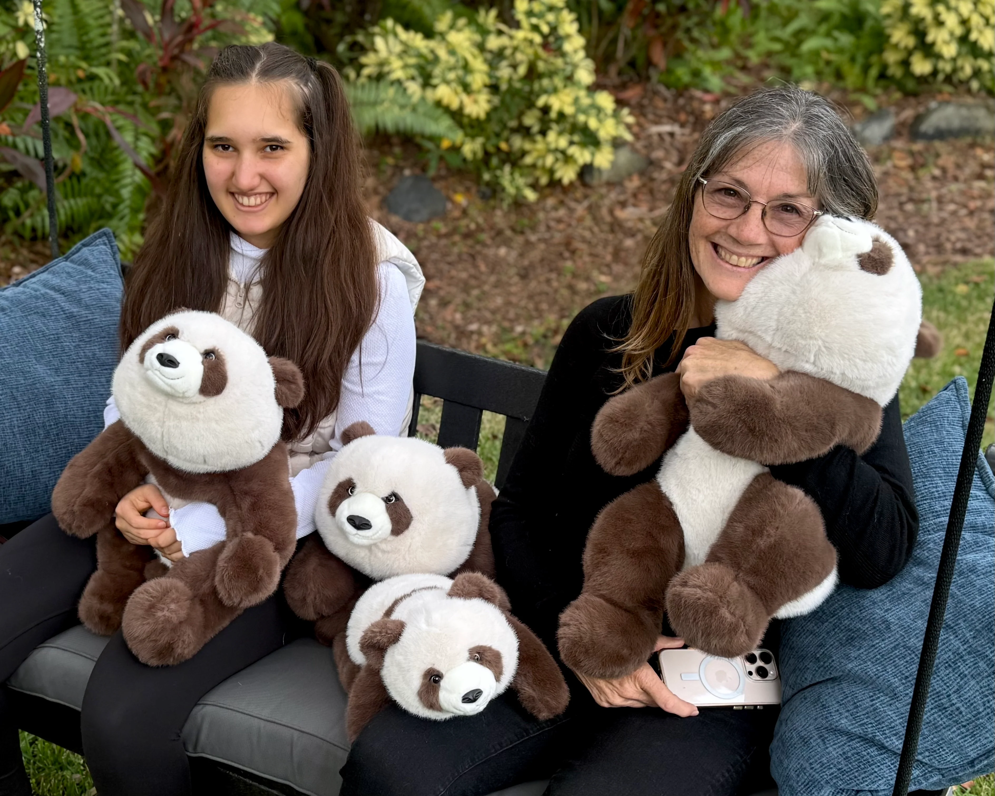 Large 24" Weighted Brown Panda Plush – Adjustable 2–13 lbs Realistic Hug Like a Baby - Image 5